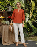 Rust Romance Top