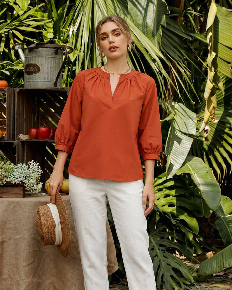 Rust Romance Top