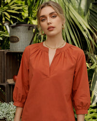 Rust Romance Top