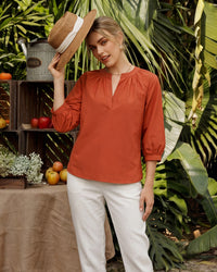 Rust Romance Top