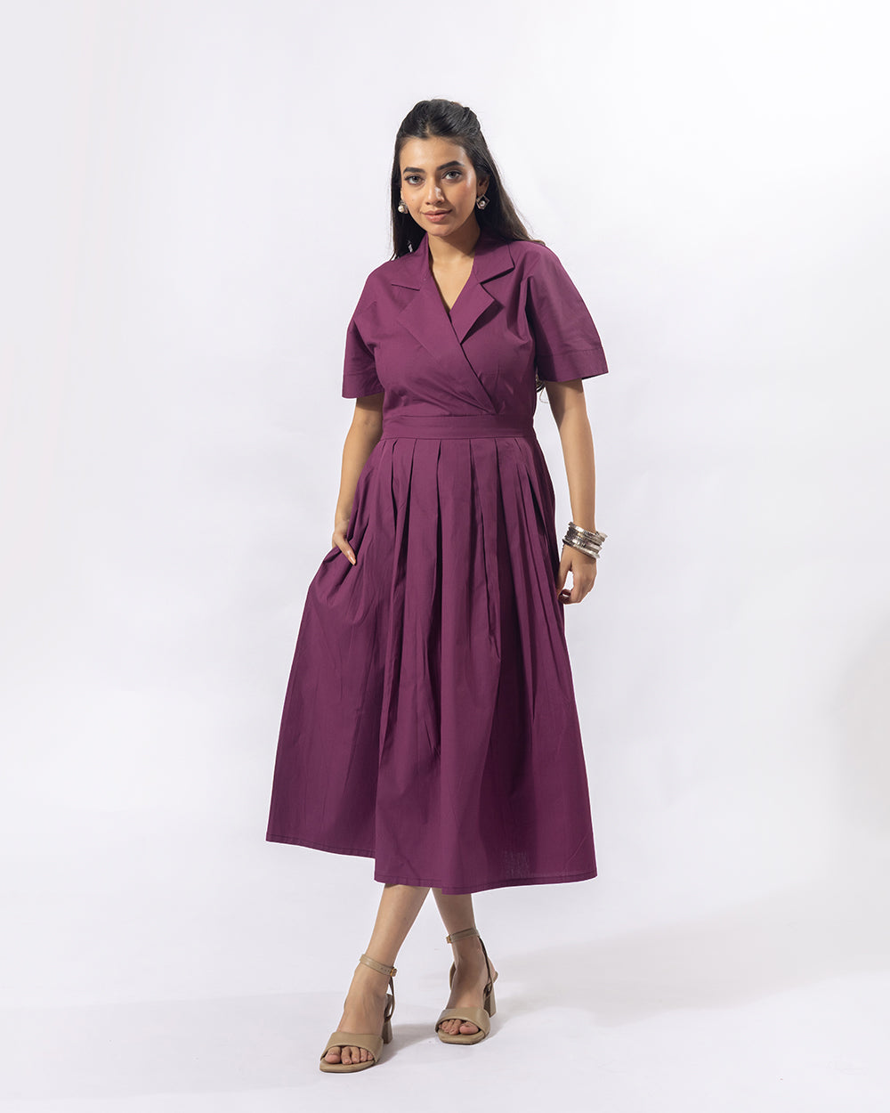 Magenta Perfection Midi Dress