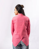 Rosé Swag Cotton Shirt