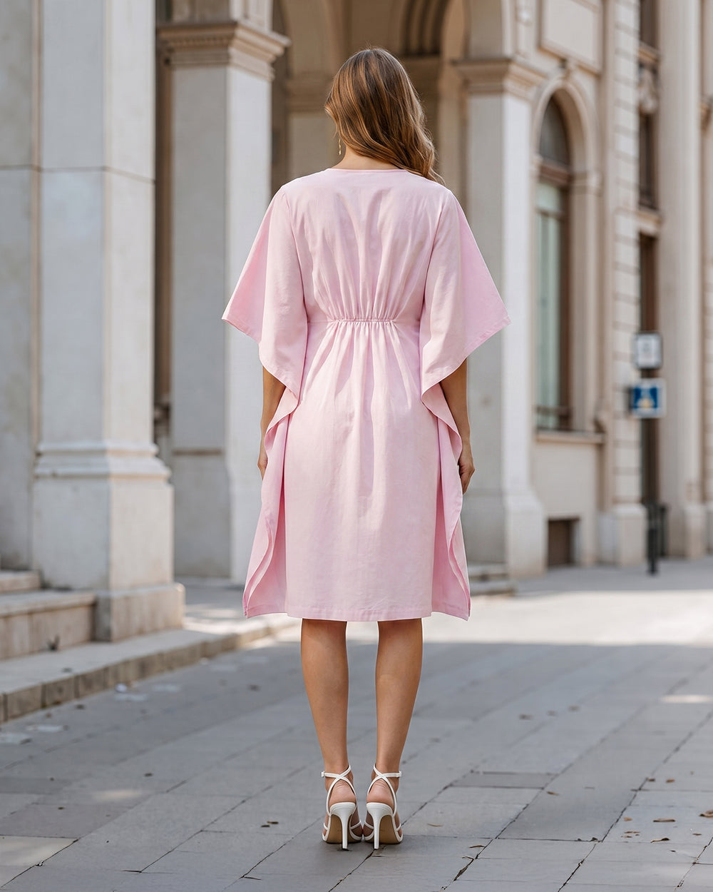 Rosy Kaftan Dress