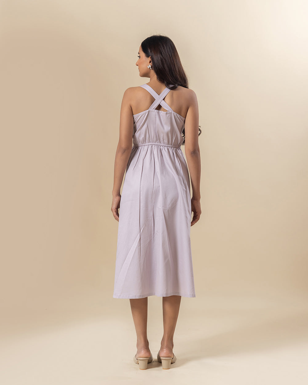 Grey Mist Halter Dress