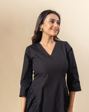 Noir Chill Midi Dress