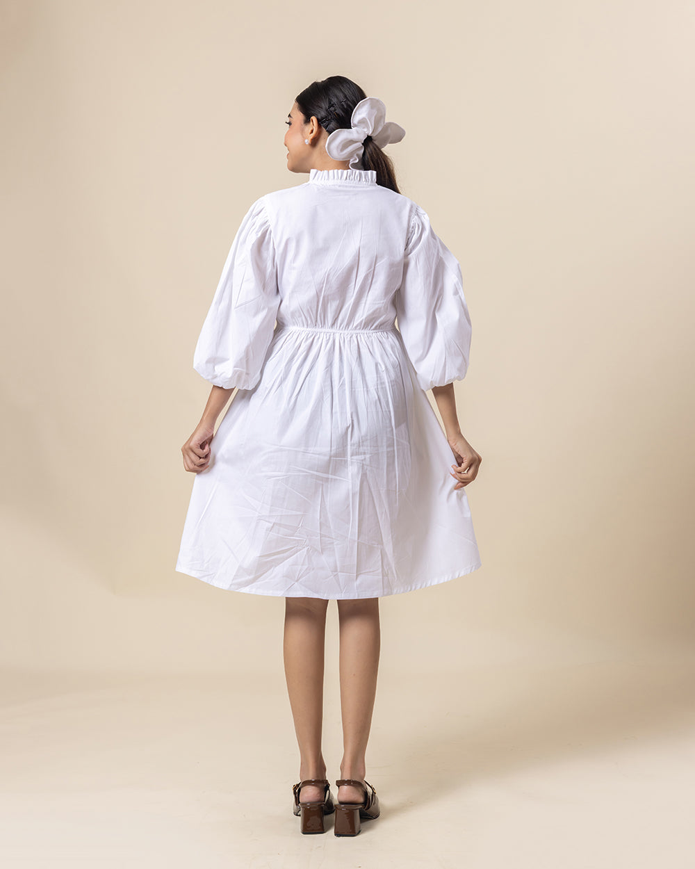 Vanilla Puff Mini Dress