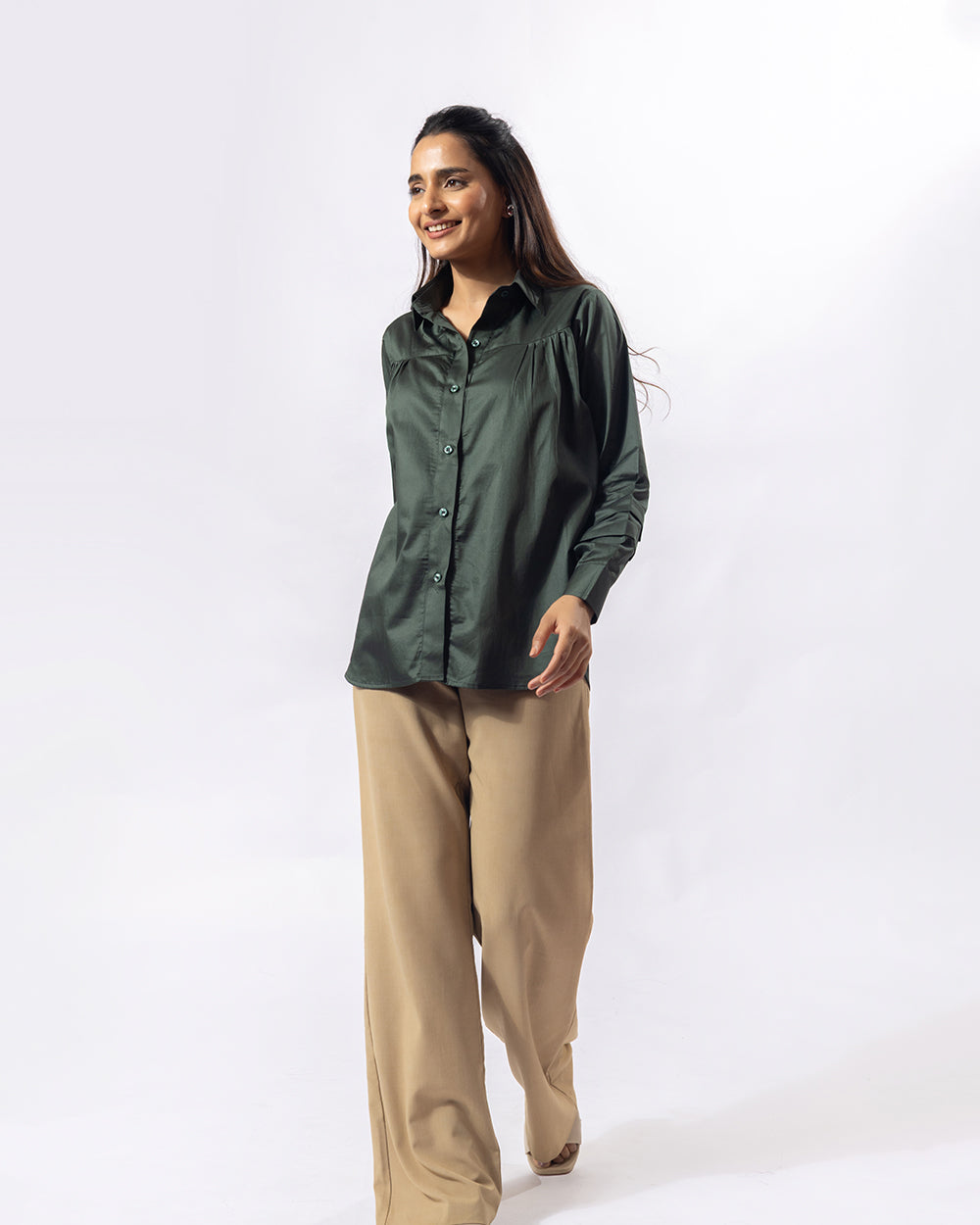 Teal Vibe Collar Shirt