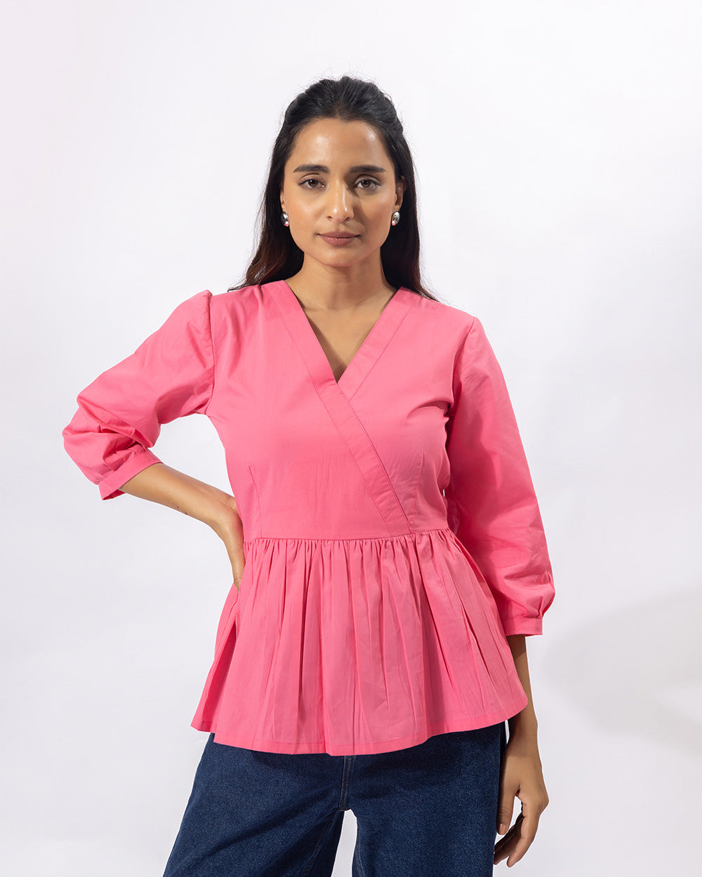 Pink Pop Overlap Top