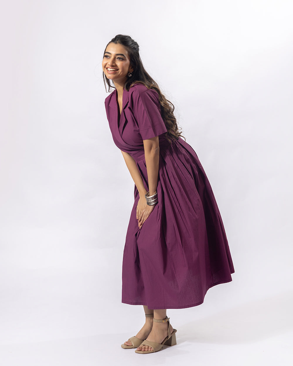 Magenta Perfection Midi Dress