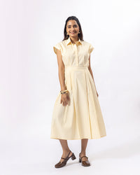 Cream Everyday Midi Dress