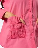 Rosé Swag Cotton Shirt