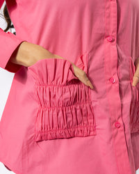 Rosé Swag Cotton Shirt