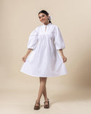 Vanilla Puff Mini Dress