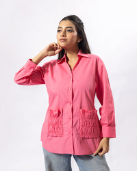 Rosé Swag Cotton Shirt