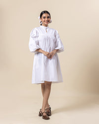 Vanilla Puff Mini Dress