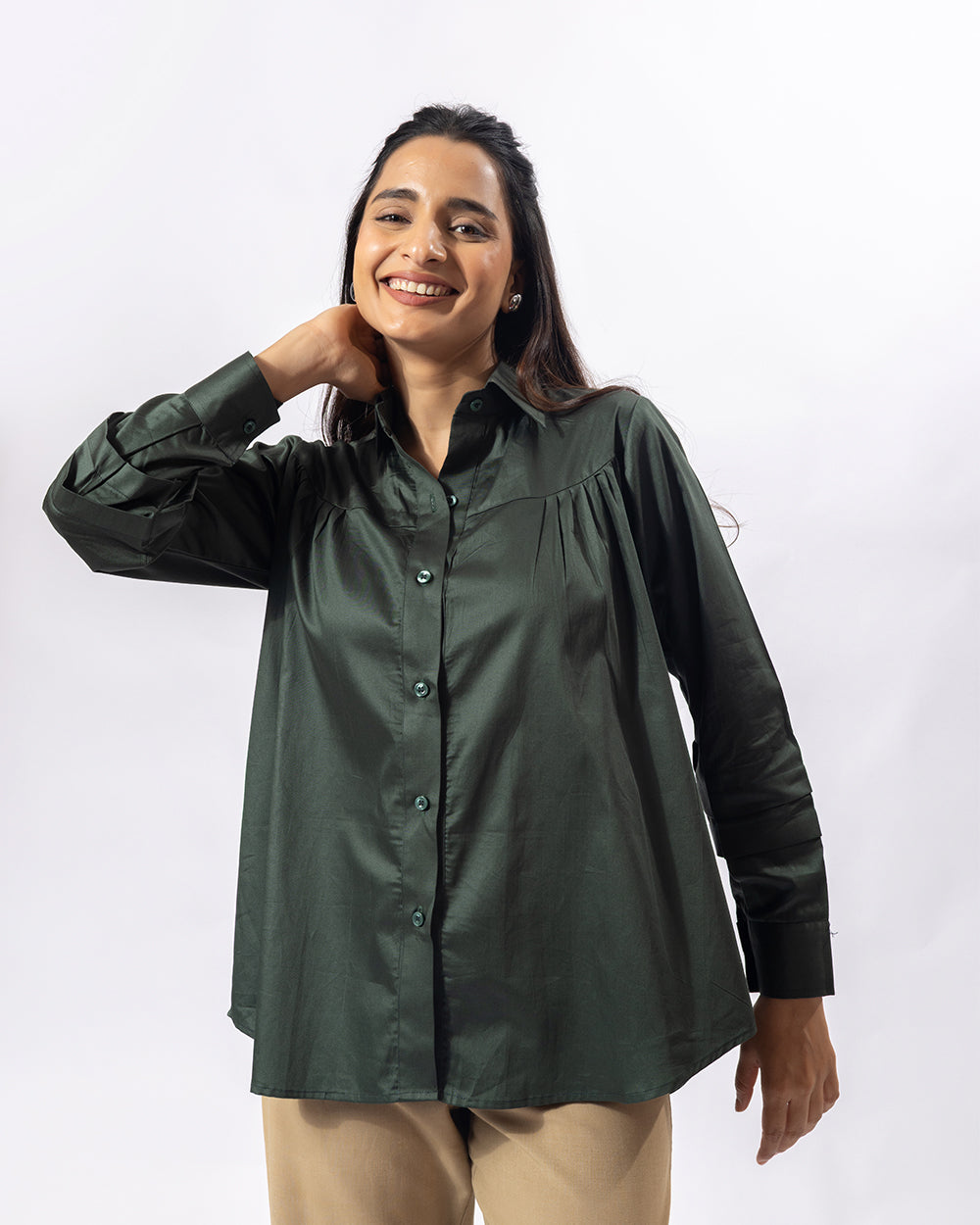 Teal Vibe Collar Shirt