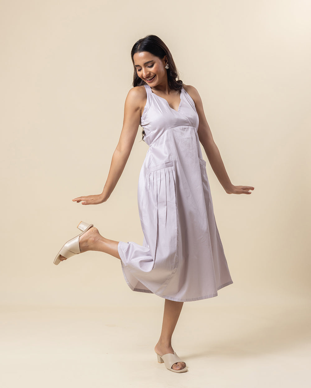 Grey Mist Halter Dress