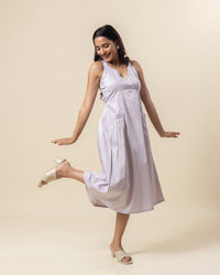 Grey Mist Halter Dress