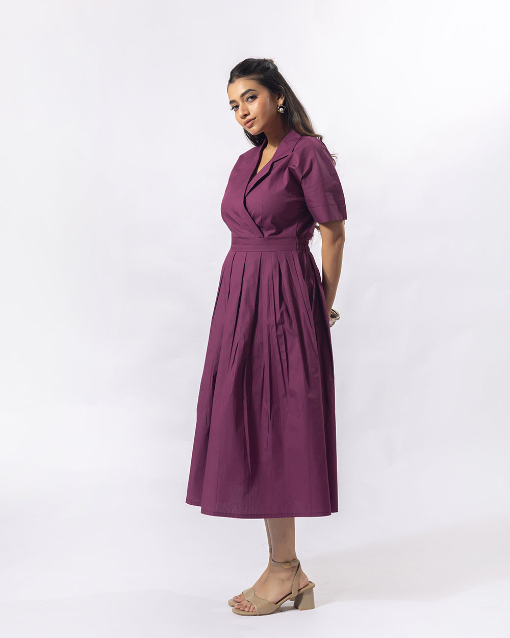 Magenta Perfection Midi Dress