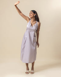 Grey Mist Halter Dress