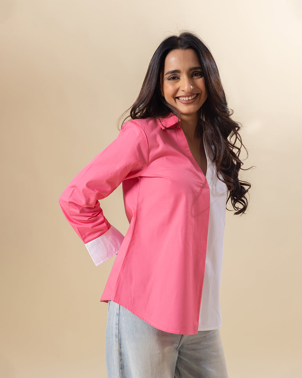 Bubblegum Cloud Collar Top