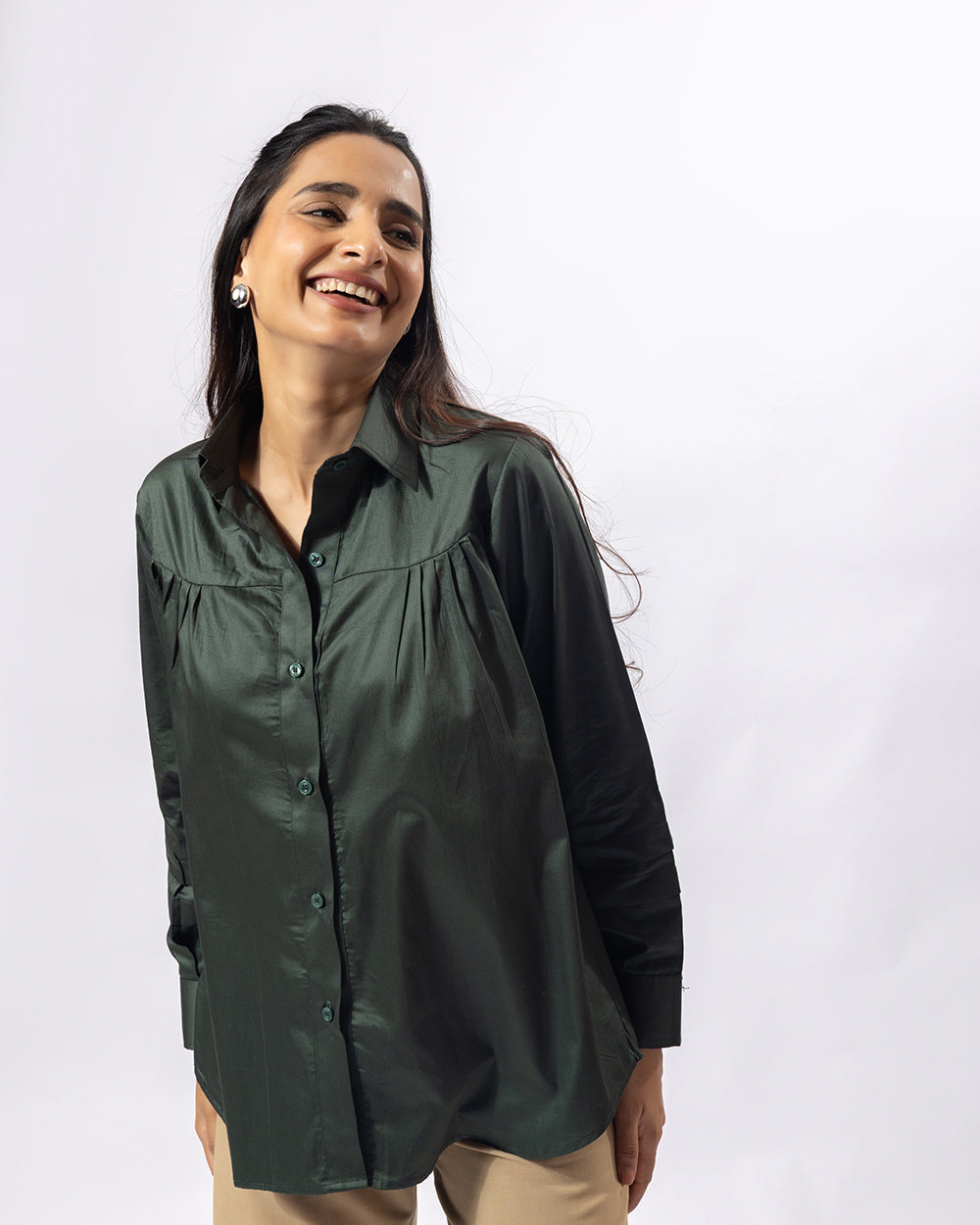 Teal Vibe Collar Shirt