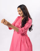 Pink Aura Midi Dress