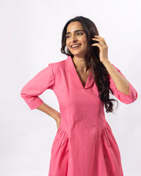 Pink Aura Midi Dress