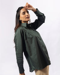 Teal Vibe Collar Shirt