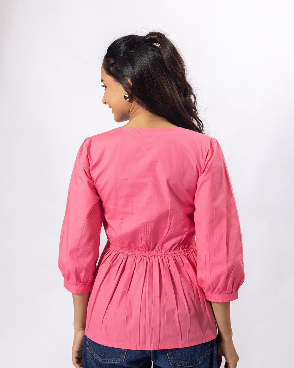 Pink Pop Overlap Top