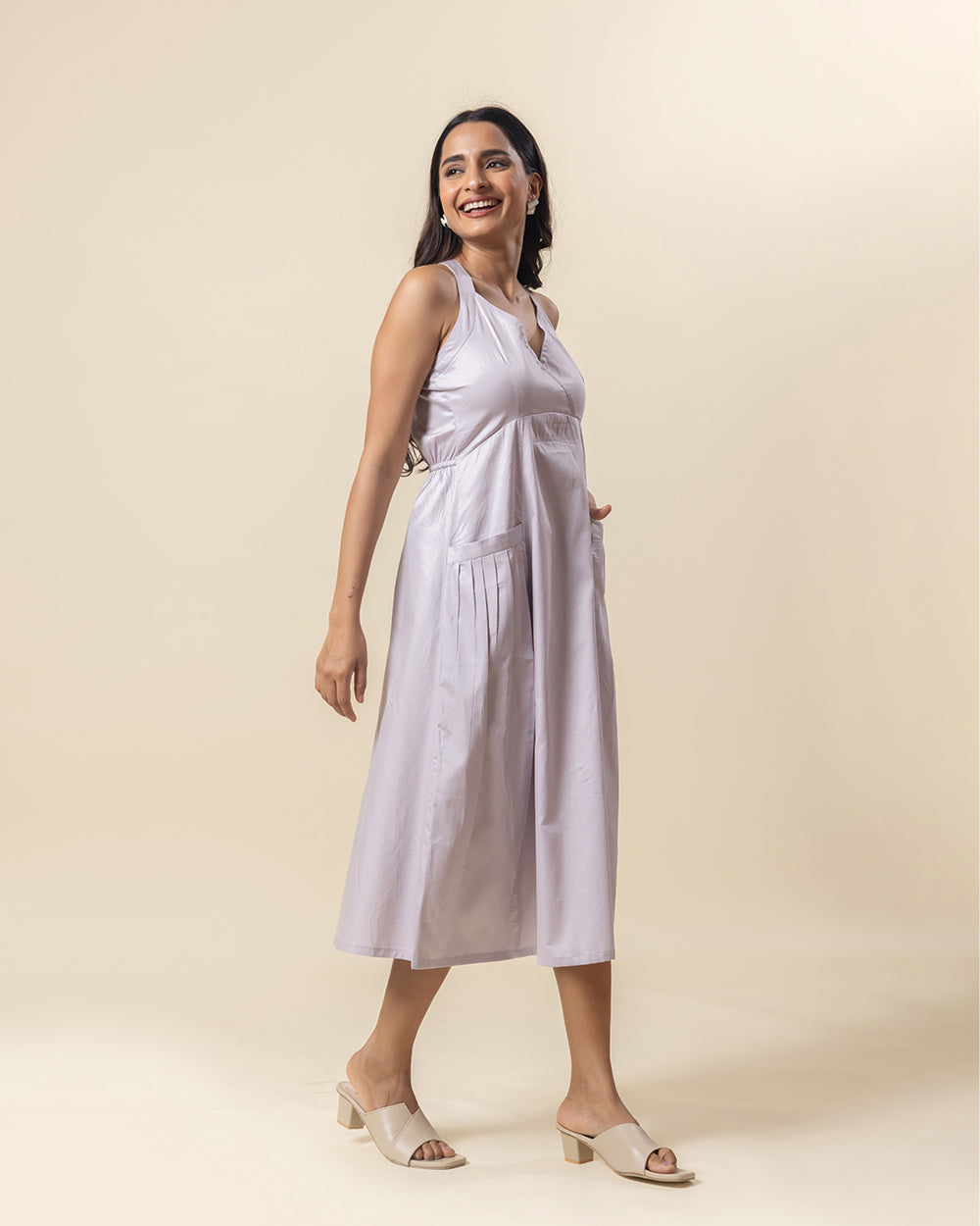 Grey Mist Halter Dress
