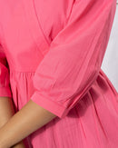 Pink Pop Overlap Top