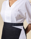 Monochrome Glow Midi Dress