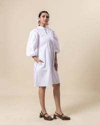 Vanilla Puff Mini Dress