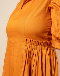 Rust Grace Midi Dress