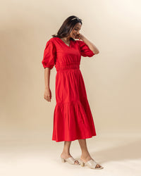 Cherry Pop Midi Dress