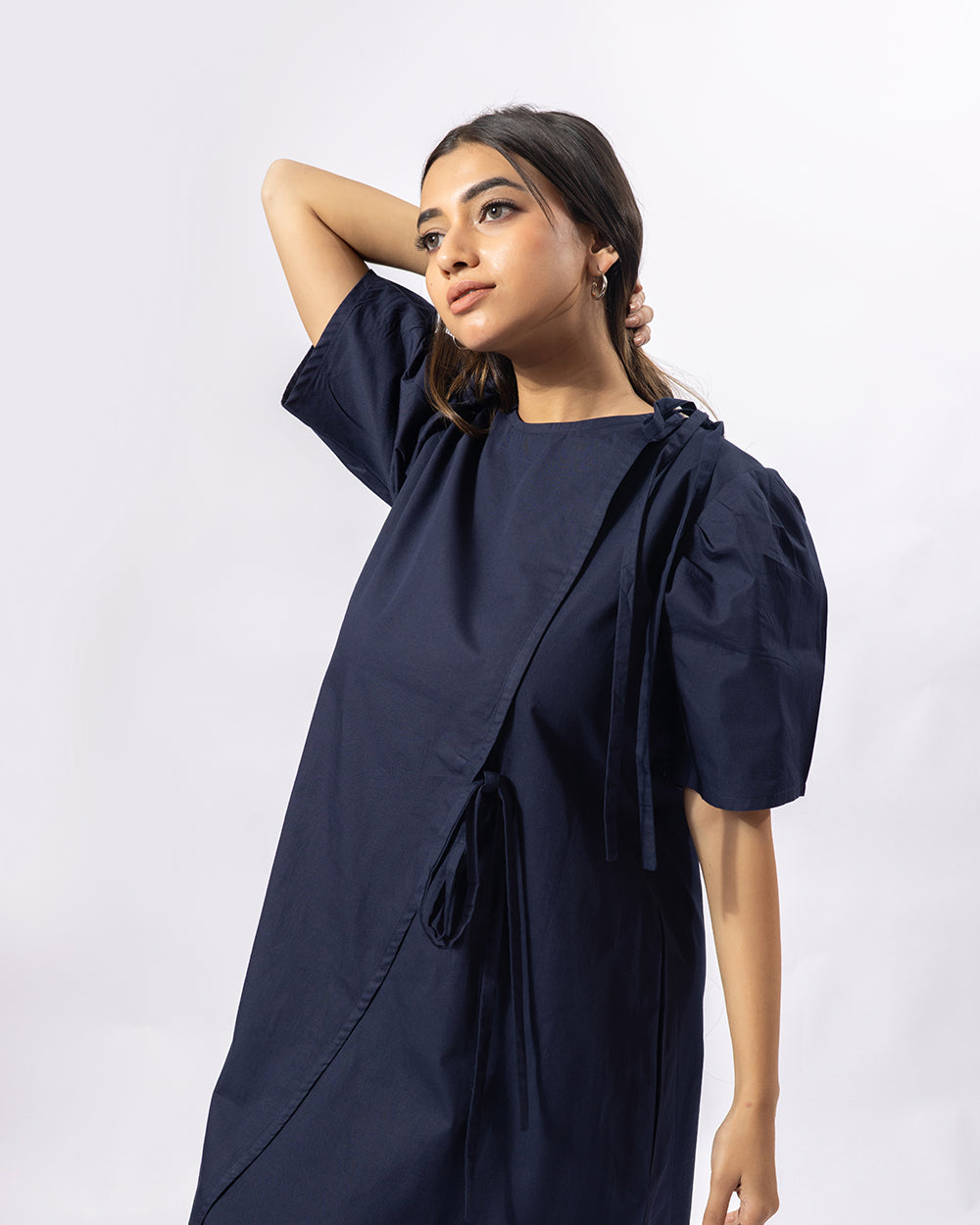 Navy Sleek Knee Dress