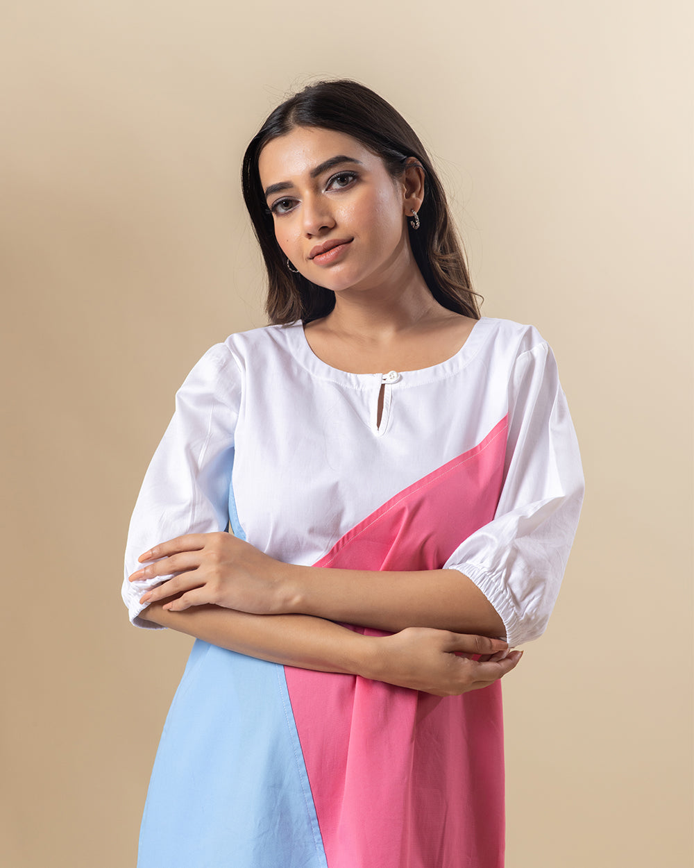 Color Pop Keyhole Dress