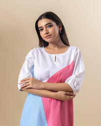 Color Pop Keyhole Dress