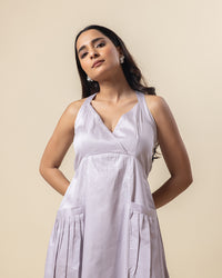 Grey Mist Halter Dress