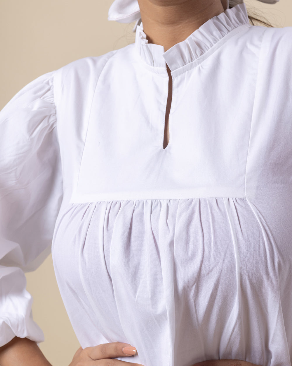 Vanilla Puff Mini Dress