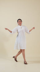 Vanilla Puff Mini Dress