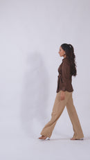 Choco Lane Cotton Shirt