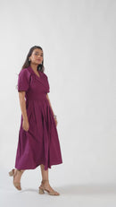 Magenta Perfection Midi Dress