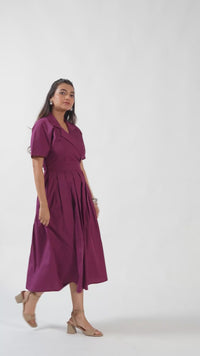Magenta Perfection Midi Dress