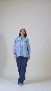 Violet Stripe City Shirt