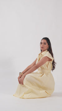 Cream Everyday Midi Dress