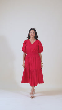 Cherry Pop Midi Dress